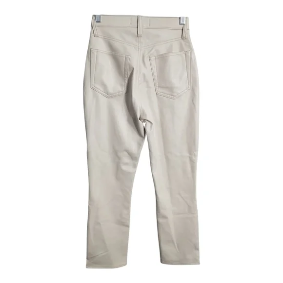 Abercrombie & Fitch Slim Straight Ultra High Rise Mixed Fabric‎ Preppy Jean 0 XS - Picture 4 of 12